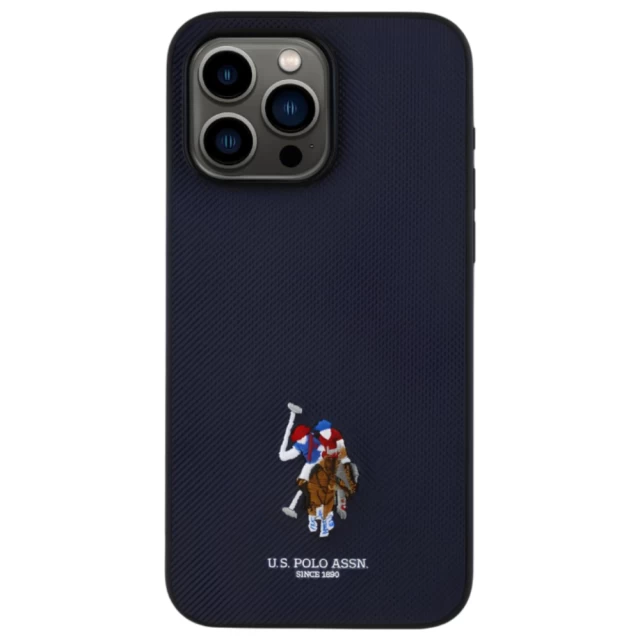 Чохол U.S. Polo Assn. Embroidered DH Color для iPhone 15 Pro Max Navy (USHCP15XPEMV)