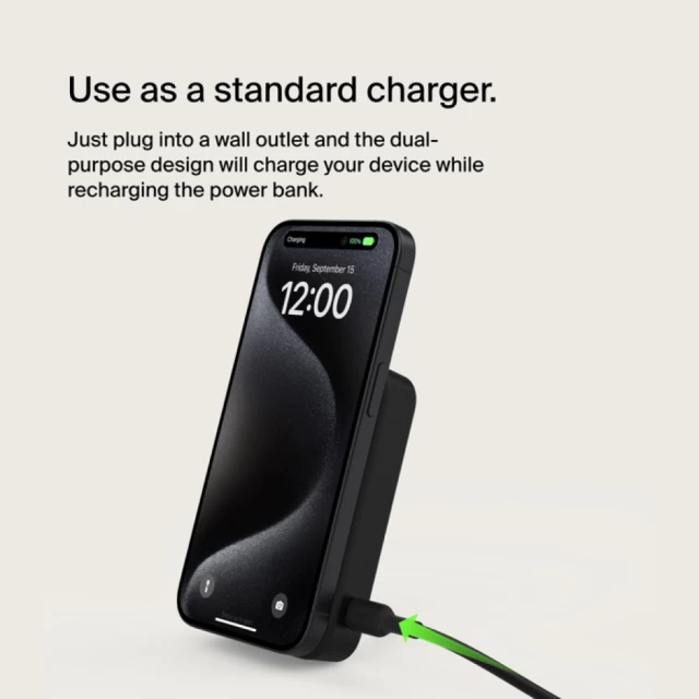 Портативний зарядний пристрій Belkin BoostCharge Pro Qi2 10000mAh 15W 2xUSB-C Black with MagSafe (BPD008BTBK)