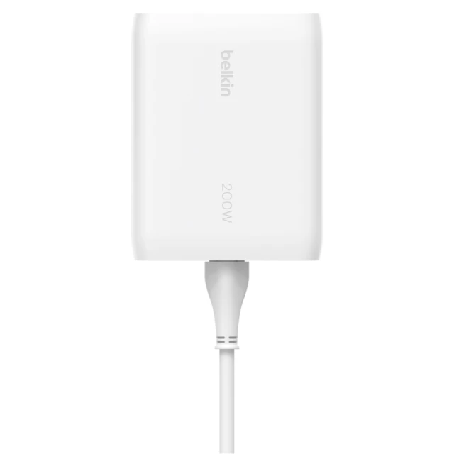 Сетевой удлинитель Belkin Boost Up Charge Pro PD 200W 4хUSB-С White (WCH015VFWH)