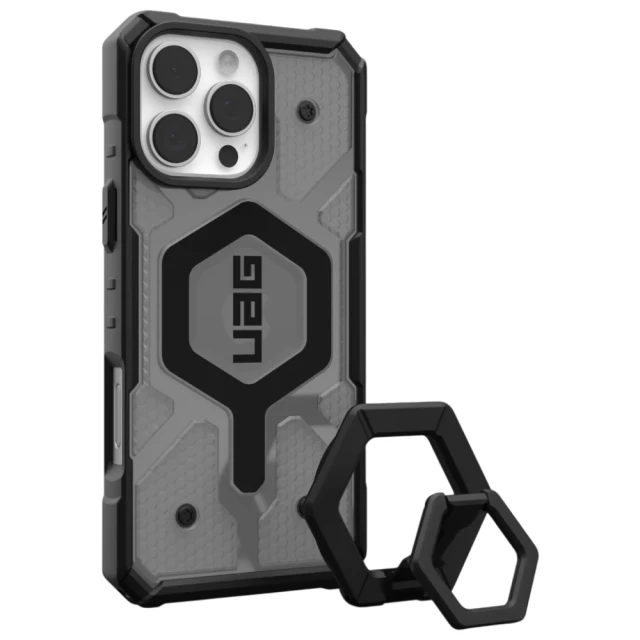 Чехол UAG Pathfinder Clear для iPhone 16 Pro Max Ash with MagSafe (1144651BV02)