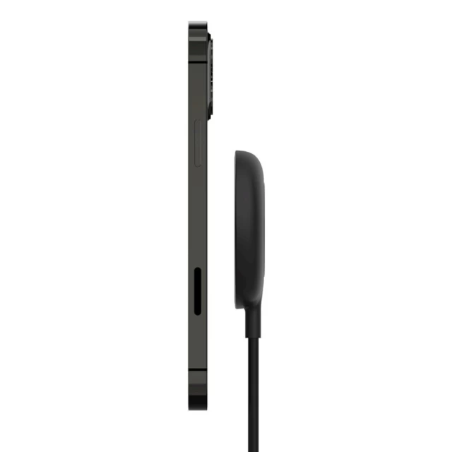 Бездротовий зарядний пристрій Belkin Magnetic Portable 7.5W Black with MagSafe (WIA005BTBK)