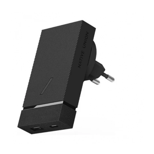Мережевий зарядний пристрій Native Union Smart PD 20W USB-C | USB-A Slate (SMART-PD-GRY-V2)