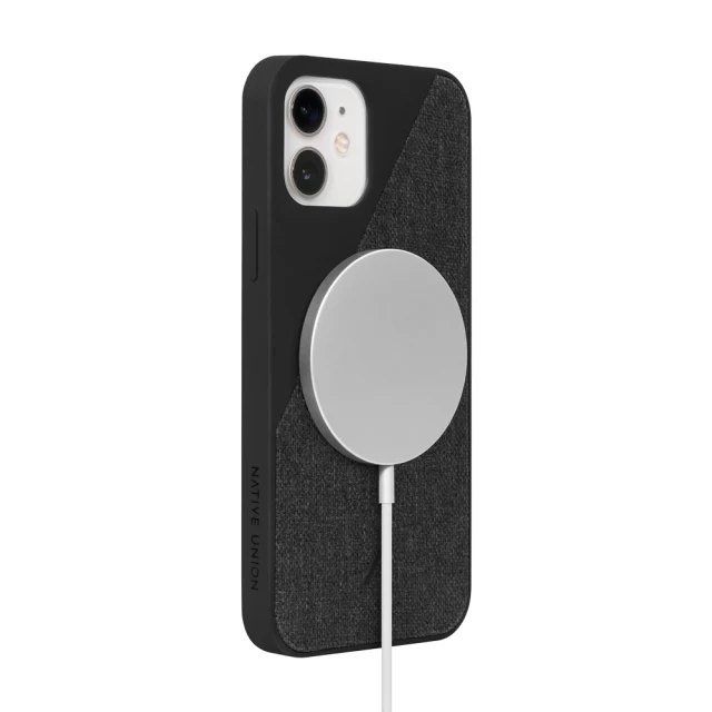 Чохол Native Union Clic Canvas Magnetic Case Slate для iPhone 12 Pro Max with MagSafe (CCAVM-BLK-NP20L)