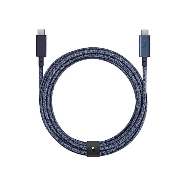 Кабель Native Union Belt Cable USB-C to USB-C Pro Indigo 2.4 m (BELT-C-IND-PRO-NP)