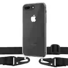 Чохол Upex Crossbody Protection Case для iPhone 8 Plus | 7 Plus Crystal with Black Hook (UP81009)