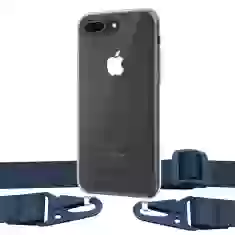 Чехол Upex Crossbody Protection Case для iPhone 8 Plus | 7 Plus Crystal with Midnight Blue Hook (UP81012)