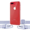 Чохол Upex Crossbody Protection Case для iPhone 8 Plus | 7 Plus Crystal with Purple Hook (UP81014)