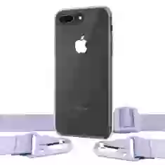 Чехол Upex Crossbody Protection Case для iPhone 8 Plus | 7 Plus Crystal with Purple Hook (UP81014)
