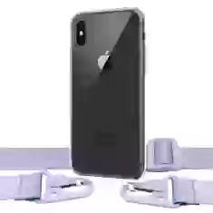 Чехол Upex Crossbody Protection Case для iPhone XS | X Crystal with Purple Hook (UP81022)