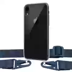Чохол Upex Crossbody Protection Case для iPhone XR Crystal with Midnight Blue Hook (UP81028)