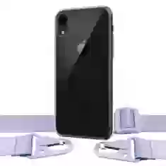 Чехол Upex Crossbody Protection Case для iPhone XR Crystal with Purple Hook (UP81030)