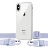 Чохол Upex Crossbody Protection Case для iPhone XS Max Crystal with Purple Hook (UP81038)