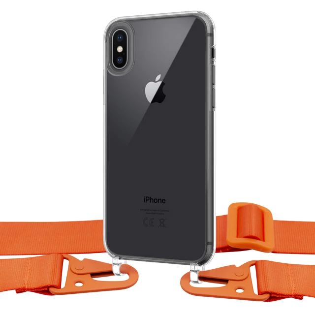 Чохол Upex Crossbody Protection Case для iPhone XS Max Crystal with Vitamin C Hook (UP81040)