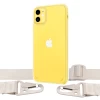 Чехол Upex Crossbody Protection Case для iPhone 11 Crystal with White Hook (UP81043)