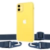 Чехол Upex Crossbody Protection Case для iPhone 11 Crystal with Midnight Blue Hook (UP81044)