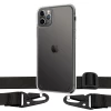 Чехол Upex Crossbody Protection Case для iPhone 11 Pro Crystal with Black Hook (UP81049)