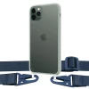 Чохол Upex Crossbody Protection Case для iPhone 11 Pro Crystal with Midnight Blue Hook (UP81052)