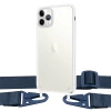 Чехол Upex Crossbody Protection Case для iPhone 11 Pro Crystal with Midnight Blue Hook (UP81052)