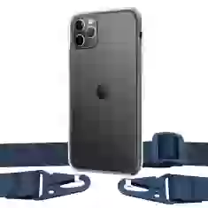 Чохол Upex Crossbody Protection Case для iPhone 11 Pro Max Crystal with Midnight Blue Hook (UP81060)
