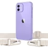 Чехол Upex Crossbody Protection Case для iPhone 12 | 12 Pro Crystal with White Hook (UP81067)