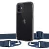 Чохол Upex Crossbody Protection Case для iPhone 12 | 12 Pro Crystal with Midnight Blue Hook (UP81068)