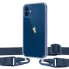 Чехол Upex Crossbody Protection Case для iPhone 12 | 12 Pro Crystal with Midnight Blue Hook (UP81068)