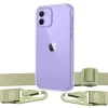 Чохол Upex Crossbody Protection Case для iPhone 12 | 12 Pro Crystal with Mint Hook (UP81069)