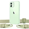 Чохол Upex Crossbody Protection Case для iPhone 12 | 12 Pro Crystal with Mint Hook (UP81069)