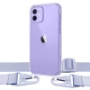 Чехол Upex Crossbody Protection Case для iPhone 12 | 12 Pro Crystal with Purple Hook (UP81070)