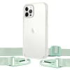 Чехол Upex Crossbody Protection Case для iPhone 12 | 12 Pro Crystal with Green Hook (UP81071)