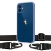 Чохол Upex Crossbody Protection Case для iPhone 12 mini Crystal with Black Hook (UP81073)