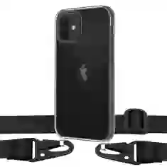 Чехол Upex Crossbody Protection Case для iPhone 12 mini Crystal with Black Hook (UP81073)