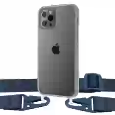 Чохол Upex Crossbody Protection Case для iPhone 12 Pro Max Crystal with Midnight Blue Hook (UP81084)