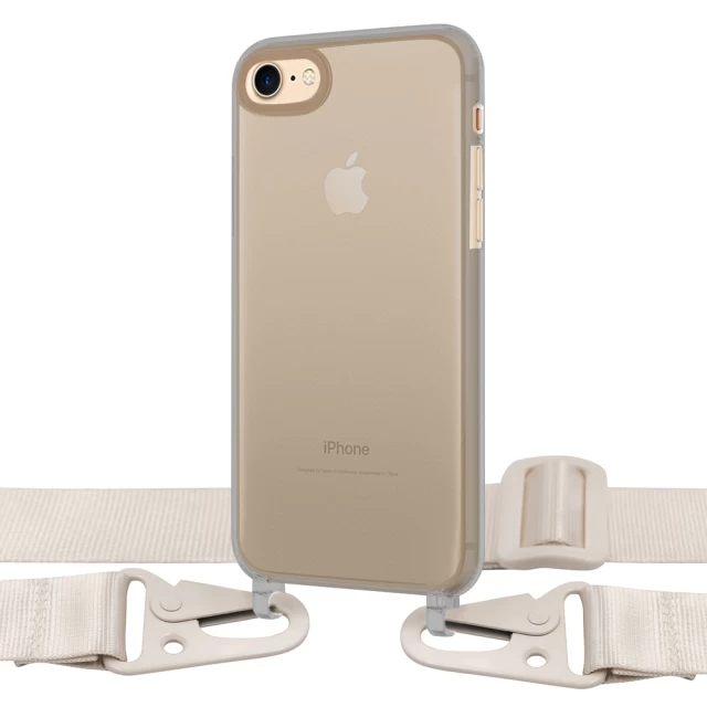 Чехол Upex Crossbody Protection Case для iPhone 8 | 7 Dark with White Hook (UP81103)