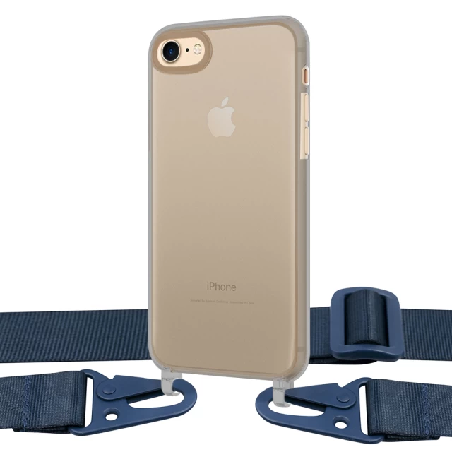 Чехол Upex Crossbody Protection Case для iPhone 8 | 7 Dark with Midnight Blue Hook (UP81104)