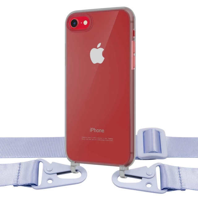 Чохол Upex Crossbody Protection Case для iPhone 8 | 7 Dark with Purple Hook (UP81106)