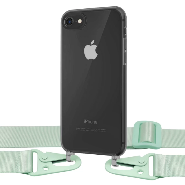 Чехол Upex Crossbody Protection Case для iPhone 8 | 7 Dark with Green Hook (UP81107)