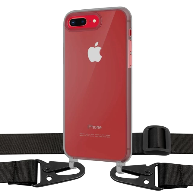 Чохол Upex Crossbody Protection Case для iPhone 8 Plus | 7 Plus Dark with Black Hook (UP81109)