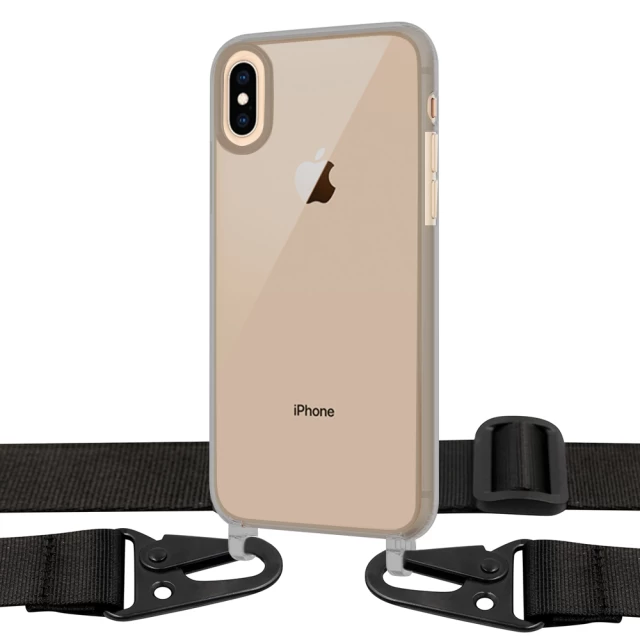 Чохол Upex Crossbody Protection Case для iPhone XS | X Dark with Black Hook (UP81117)