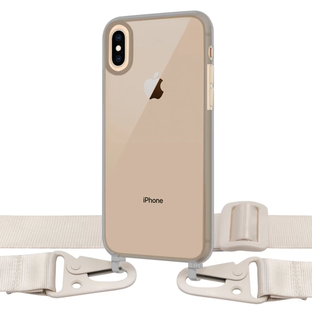 Чохол Upex Crossbody Protection Case для iPhone XS | X Dark with White Hook (UP81119)