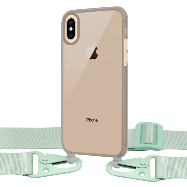 Чехол Upex Crossbody Protection Case для iPhone XS | X Dark with Green Hook (UP81123)