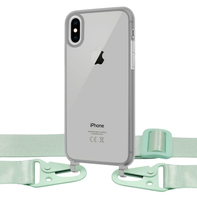 Чохол Upex Crossbody Protection Case для iPhone XS | X Dark with Green Hook (UP81123)