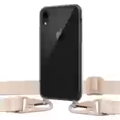 Чехол Upex Crossbody Protection Case для iPhone XR Dark with Pink Sand Hook (UP81126)