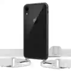 Чохол Upex Crossbody Protection Case для iPhone XR Dark with White Hook (UP81127)
