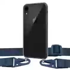 Чохол Upex Crossbody Protection Case для iPhone XR Dark with Midnight Blue Hook (UP81128)