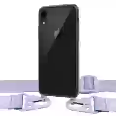 Чехол Upex Crossbody Protection Case для iPhone XR Dark with Purple Hook (UP81130)