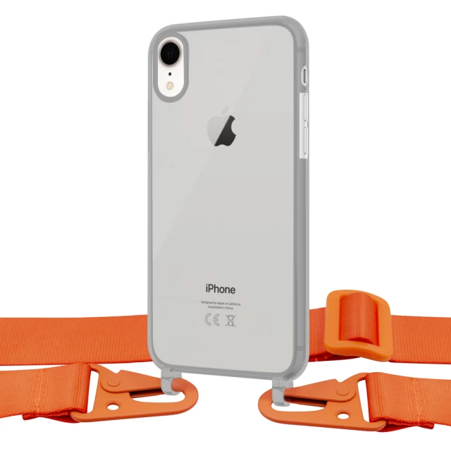 Чохол Upex Crossbody Protection Case для iPhone XR Dark with Vitamin C Hook (UP81132)