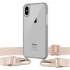 Чохол Upex Crossbody Protection Case для iPhone XS Max Dark with Pink Sand Hook (UP81134)