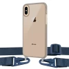 Чохол Upex Crossbody Protection Case для iPhone XS Max Dark with Midnight Blue Hook (UP81136)