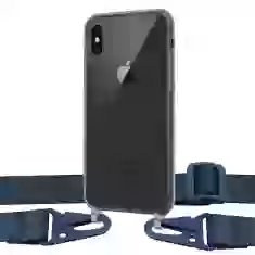 Чохол Upex Crossbody Protection Case для iPhone XS Max Dark with Midnight Blue Hook (UP81136)